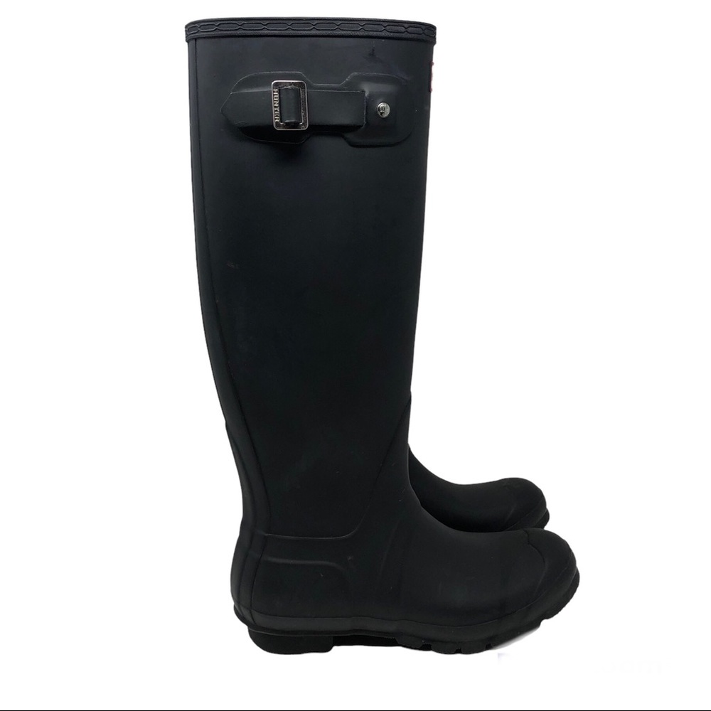 Hunter Women’s Original Tall Rain Black Boots Size 8